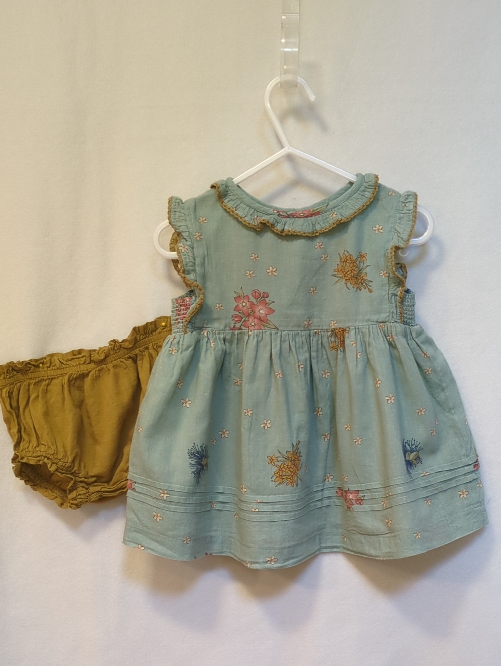 LALI Baby Floral Embroidered Tank with Bloomers